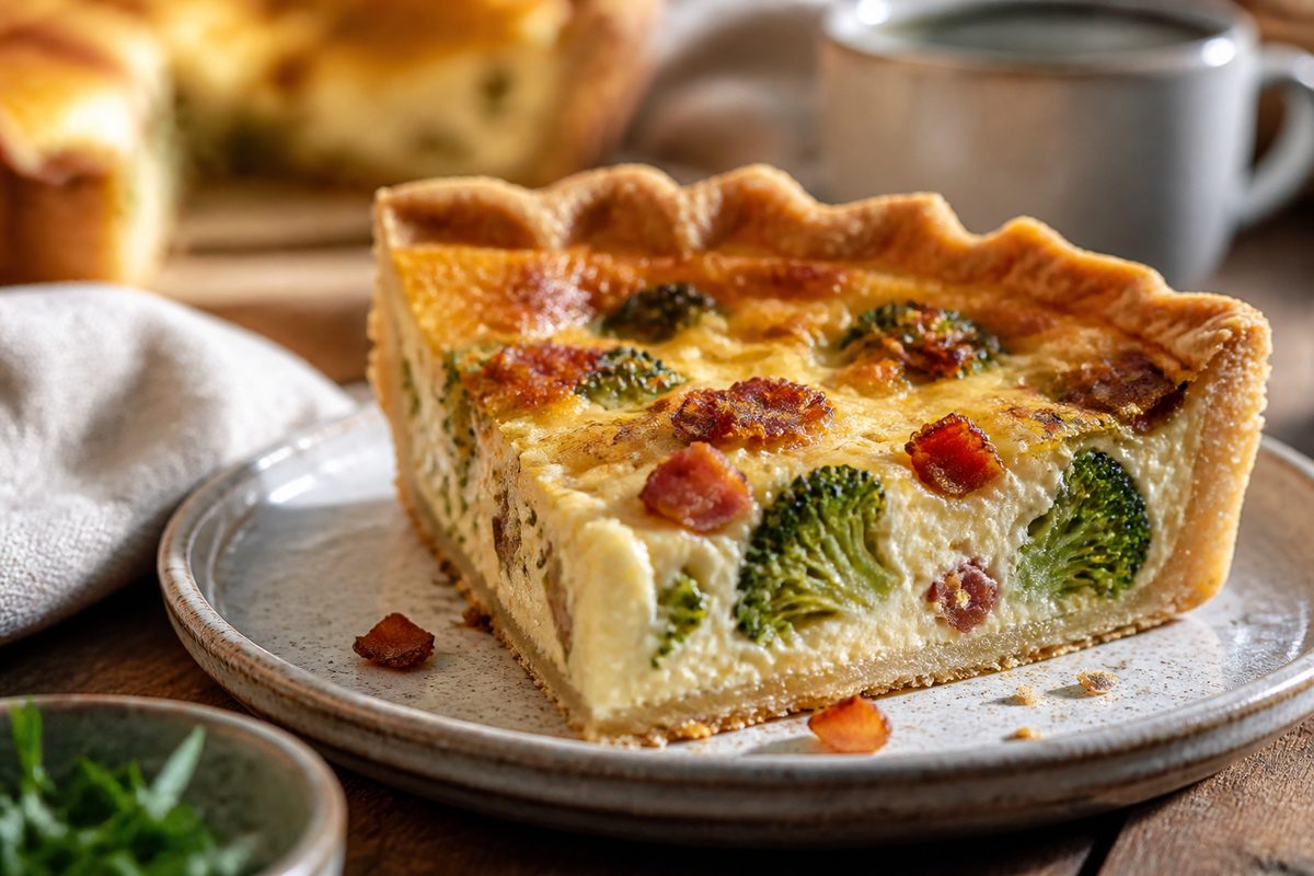 Quiche De Brocoli Y Bacon